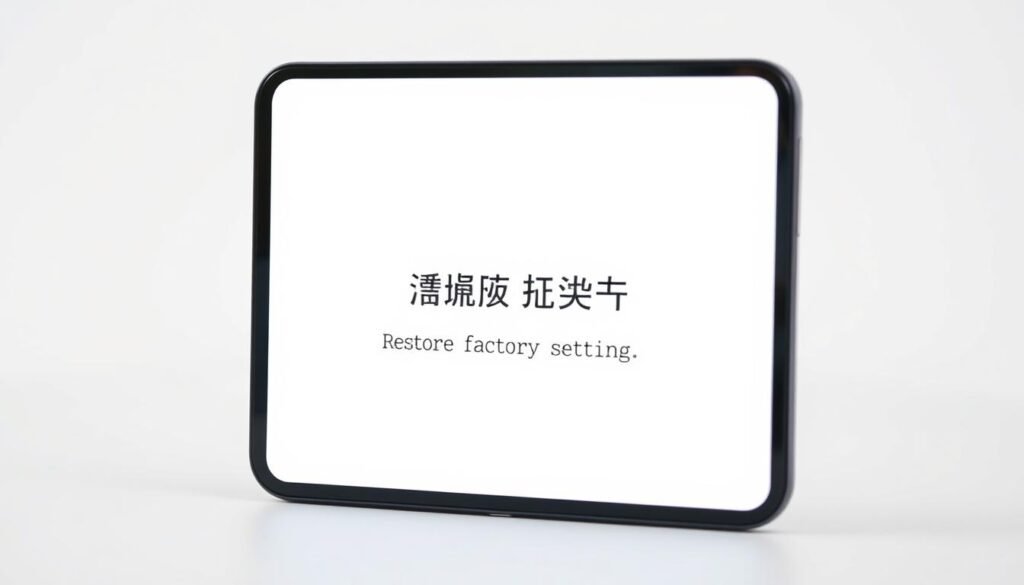 恢复 出厂 设置 恢复 出厂 设置